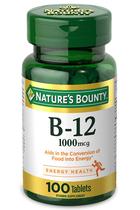 Suplemento Nature's Bounty Vitamina B12 1000mcg 100 comprimidos
