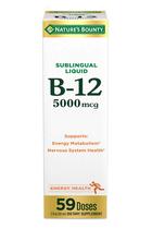 Suplemento Nature's Bounty Vitamina B12 5000mcg sublingual