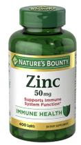 Suplemento Nature's Bounty Zinc 50 mg 400 cápsulas Suplemento Nature's Bounty Zinc 50 mg 400 cápsulas