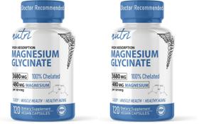 Suplemento Nature's Fusions Magnésio Glicinato 480 mg 120 cápsulas Suplemento Nature's Fusions Magnésio Glicinato 480 mg 120 cápsulas