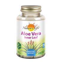 Suplemento Nature's Life Aloe Vera Inner Leaf 100 cápsulas vegetais