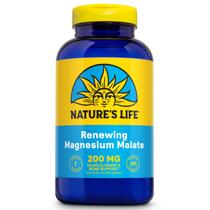 Suplemento Nature's Life Renewing Magnésio Malato de Magnésio 200mg