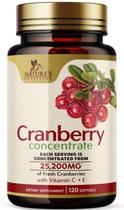 Suplemento Nature's Nutrition: Extrato de cranberry 25200 mg