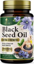 Suplemento Nature's Nutrition Óleo de semente preta 1000 mg 180 cápsulas gelatinosas