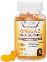 Suplemento Nature's Nutrition Omega 3 Gomas de óleo de peixe 60