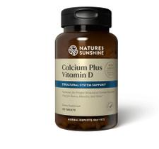 Suplemento Nature's Sunshine Calcium Plus Vitamina D 150 comprimidos
