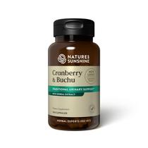 Suplemento Nature's Sunshine Cranberry e Buchu 100 cápsulas