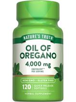 Suplemento Nature's Truth Óleo de Orégano 4000 mg 120 cápsulas gelatinosas