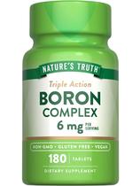 Suplemento Nature's Truth Triple Action Boron Complex 6 mg Suplemento Nature's Truth Triple Action Boron Complex 6 mg