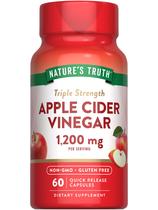 Suplemento Nature's Truth - Vinagre de Maçã 1200mg - 120 Cápsulas Suplemento Nature's Truth - Vinagre de Maçã 1200mg - 120 Cápsulas