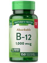 Suplemento Nature's Truth Vitamina B12 1000mcg 150 cápsulas gelatinosas