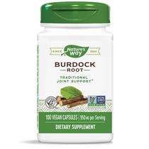 Suplemento Nature's Way Burdock Root 100 cápsulas veganas