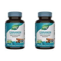 Suplemento Nature's Way Cinnamon 120 cápsulas veganas x2
