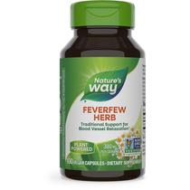Suplemento Nature's Way Feverfew Herb 380 mg 100 cápsulas veganas