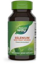 Suplemento Nature's Way Selenium 200mcg 100 cápsulas