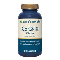 Suplemento Nature's Wonder Co Q-10 200 mg cápsulas gelatinosas x120