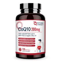 Suplemento Nature Target CoQ10 200mg + PQQ - 120 Cápsulas