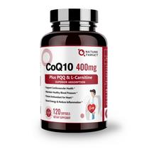 Suplemento Nature Target CoQ10 400mg com PQQ, Ômega 3 e L-Carnitina