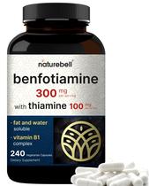 Suplemento NatureBell Benfotiamina 300 mg com 100 mg de tiamina