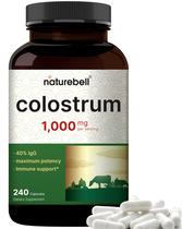 Suplemento NatureBell Colostrum 1.000 mg 240 cápsulas Suplemento NatureBell Colostrum 1.000 mg 240 cápsulas