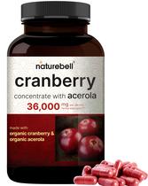 Suplemento NatureBell Cranberry com Acerola - 36.000mg