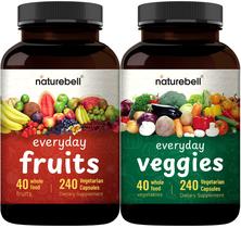 Suplemento NatureBell Everyday - Frutas e Vegetais - 480 Cápsulas Suplemento NatureBell Everyday - Frutas e Vegetais - 480 Cápsulas
