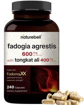 Suplemento NatureBell Fadogia Agrestis 600mg + Tongkat Ali 400mg