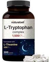 Suplemento NatureBell L Triptofano 1300 mg com L de teanina 200 mg