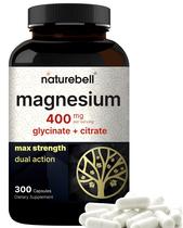 Suplemento NatureBell Magnesium Complex 400mg - 300 Cápsulas