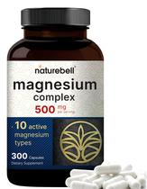 Suplemento NatureBell Magnesium Complex 500 mg 300 cápsulas