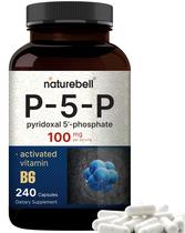 Suplemento NatureBell P5P Vitamina B6 100mg 240 cápsulas