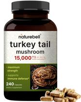 Suplemento NatureBell Turkey Tail Mushroom 600 mg x 120 cápsulas