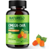Suplemento NATURELO Vegetarian DHA e Omega 3 60 Gomas