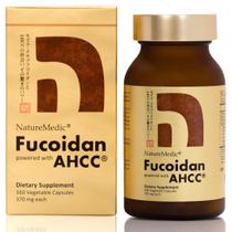 Suplemento NatureMedic Fucoidan alimentado com AHCC 160 cápsulas