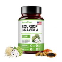 Suplemento NaturePlanet Soursop Graviola em cápsulas 90 unidades
