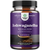 Suplemento Natures Craft Ashwagandha Root Powder 1300mg
