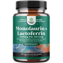 Suplemento Natures Craft Lactoferrina e Monolaurina 250mg/1000mg
