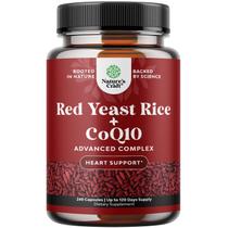 Suplemento Natures Craft Red Yeast Rice 1200 mg com CoQ10 100 mg