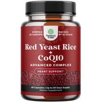 Suplemento Natures Craft Red Yeast Rice 1200 mg com CoQ10 100 mg