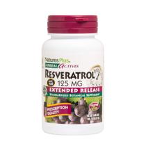 Suplemento Natures Plus Herbal Actives Resveratrol 125 mg
