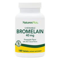 Suplemento NaturesPlus Bromelaína Mastigável 40 mg 180 comprimidos