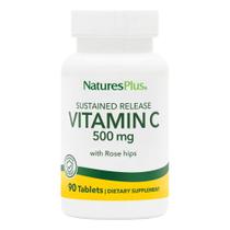 Suplemento NaturesPlus de vitamina C com rosa mosqueta 500 mg 90 comprimidos