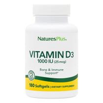 Suplemento NaturesPlus de Vitamina D3 1000 UI 180 Cápsulas Gelatinosas