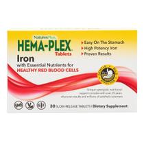 Suplemento NaturesPlus Hema-Plex Iron 30 comprimidos x pacote com 6 Suplemento NaturesPlus Hema-Plex Iron 30 comprimidos x pacote com 6