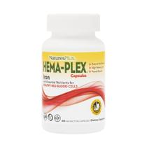 Suplemento NaturesPlus Hema-Plex Iron 60 cápsulas x 3 pacotes Suplemento NaturesPlus Hema-Plex Iron 60 cápsulas x 3 pacotes