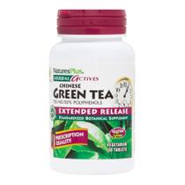 Suplemento NaturesPlus Herbal Actives Chá verde chinês 750 mg Suplemento NaturesPlus Herbal Actives Chá verde chinês 750 mg
