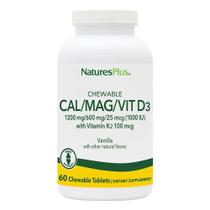 Suplemento NaturesPlus Mastigável Cal/Mag/Vit D3 com vitamina K2