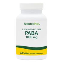 Suplemento NaturesPlus PABA de liberação sustentada 1000 mg 60 comprimidos Suplemento NaturesPlus PABA de liberação sustentada 1000 mg 60 comprimidos