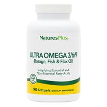 Suplemento NaturesPlus Ultra Omega 3 6 9 1200 mg 90 cápsulas gelatinosas