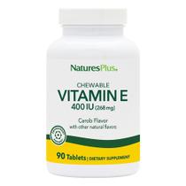Suplemento NaturesPlus Vitamina E 400 UI em comprimidos mastigáveis